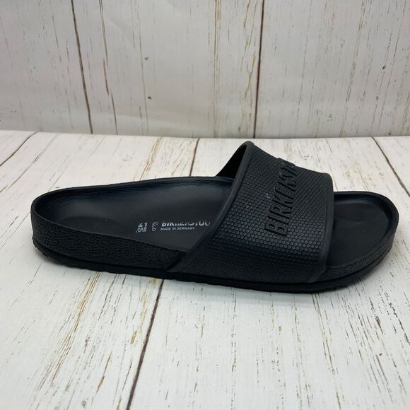 Birkenstock Barbados Eva Slides Mens Size EU 41 M8 W10 Black Sandals - Picture 2 of 11